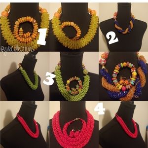 African Necklace beads set.
